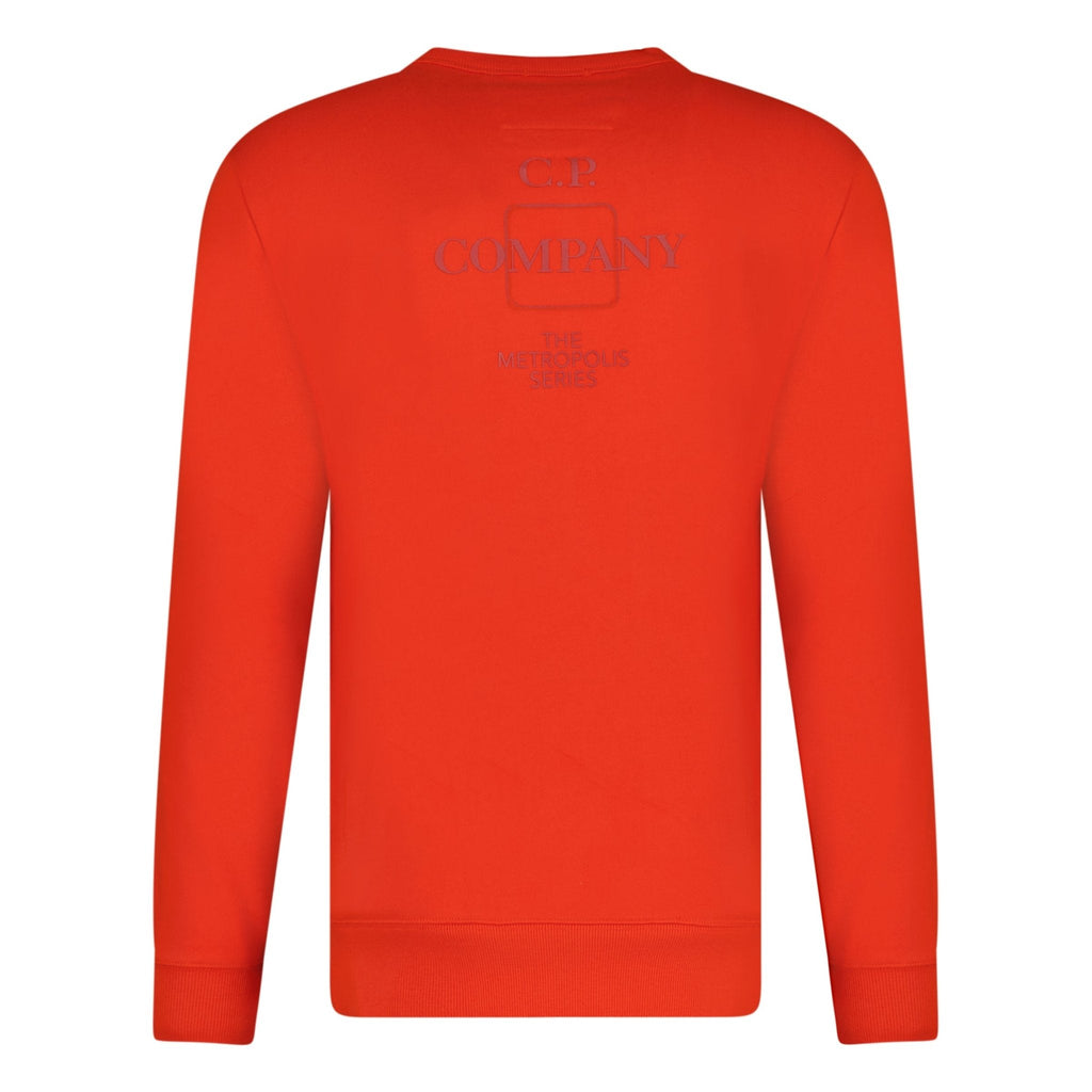 CP Company Patch Logo Sweatshirt Red