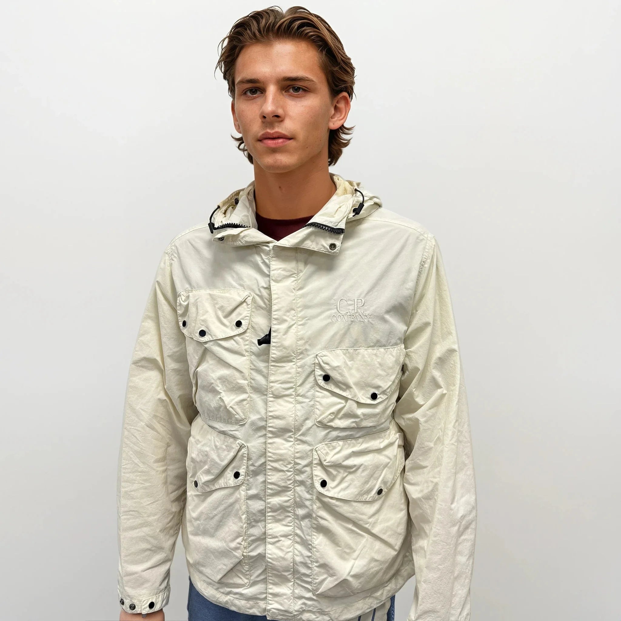 CP Company Pistachio Shell Flatt Nylon Goggle Jacket