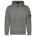 CP Company Pocket Lens Diagonal Emerized Hoodie Gunmetal