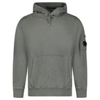 CP Company Pocket Lens Diagonal Emerized Hoodie Gunmetal