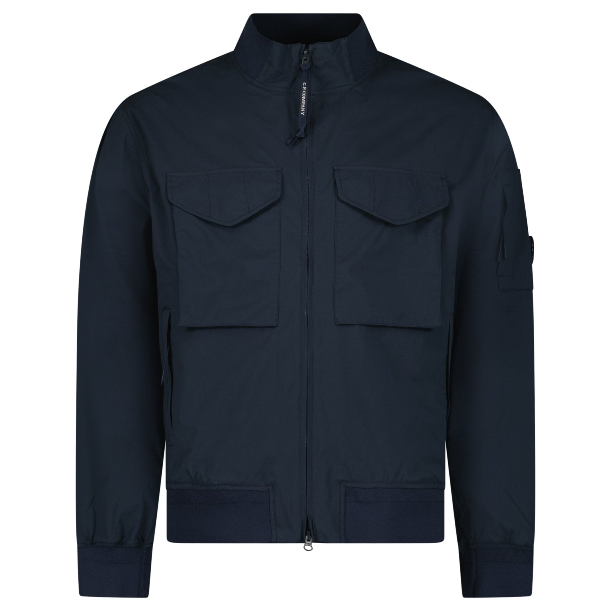 CP Company Pro-Tek Bomber Lens Jacket in Navy