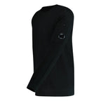 CP Company Sea Island Knitted Lens Sweatshirt Black