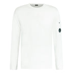 CP Company Sea Island Knitted Lens Sweatshirt White