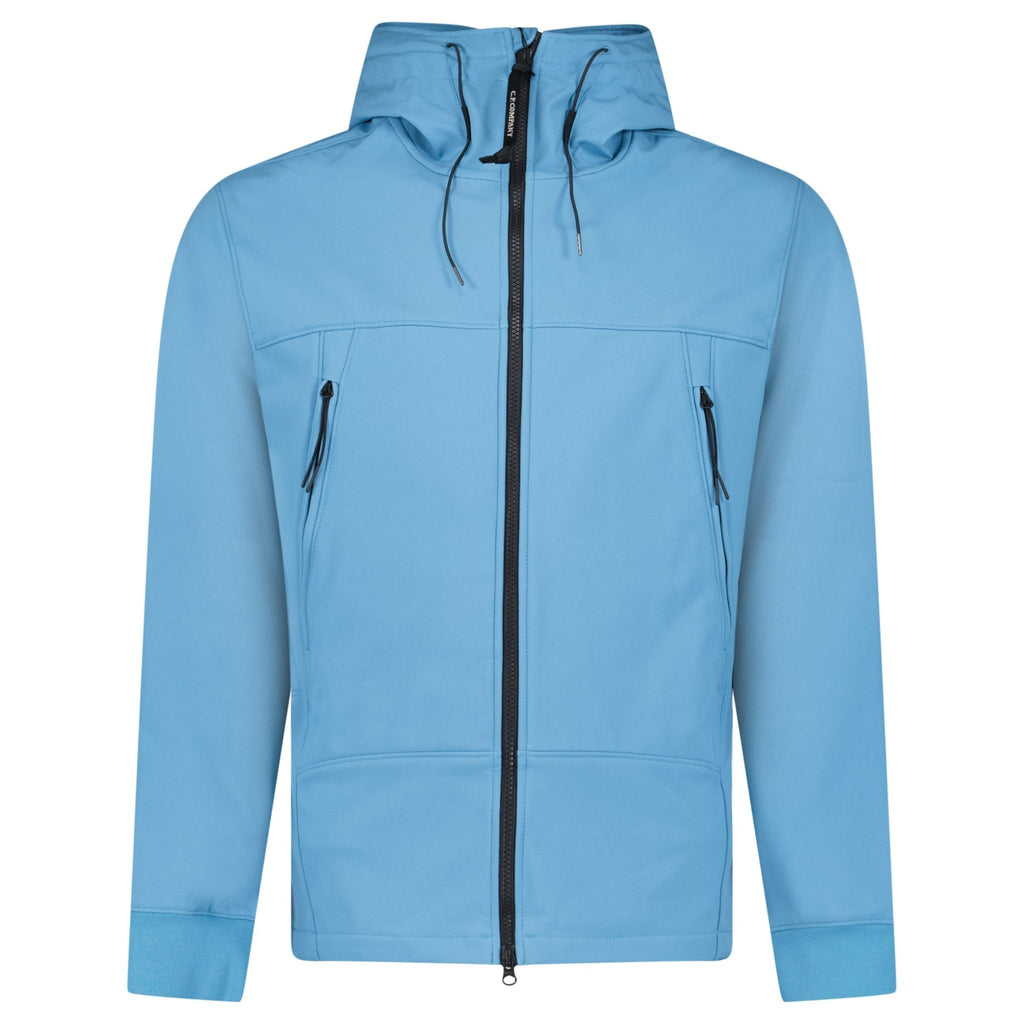 CP Company Shell-R Fleece Goggle Jacket Aegean Blue