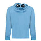 CP Company Shell-R Fleece Goggle Jacket Aegean Blue