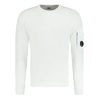 CP Company Sponge Knit Arm Lens Sweatshirt White