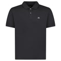 CP Company Stretch Piquet Short Sleeve Polo in Black