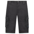 CP Company Stretch Sateen Cargo Lens Shorts in Black