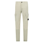 CP Company Stretch Sateen Ergonomic Lens Double Cargo Pants in Vintage Khaki