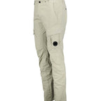CP Company Stretch Sateen Ergonomic Lens Double Cargo Pants in Vintage Khaki