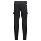 CP Company Stretch Sateen Ergonomic Lens Double Cargo Pants in Black
