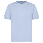 CP Company Tacting Embroidery Logo Polo T-Shirt Cerulean Blue