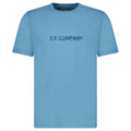 CP Company Text Logo T-Shirt in Aegean Blue