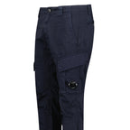 CP Company Ergonomic Stretch Sateen Cargo Lens Pants in Total Eclipse