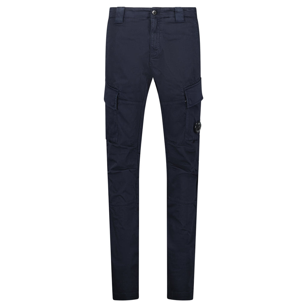 CP Company Ergonomic Stretch Sateen Cargo Lens Pants in Total Eclipse