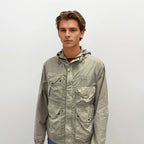 CP Company Vintage Khaki Flatt Nylon Goggle Jacket