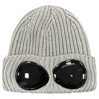 CP Company Wool Goggle Beanie Moon Melange Grey