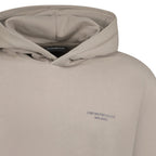 Emporio Armani Front & Back Print Hooded Sweatshirt Grey