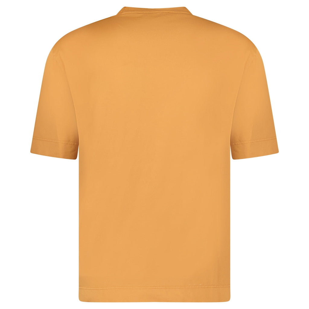 Gran Sasso Cotton Crewneck T-Shirt in Orange