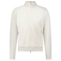 Gran Sasso Full Zip Cotton/ Nylon Jacket in Cream