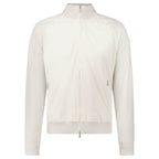 Gran Sasso Full Zip Cotton/ Nylon Jacket in Cream