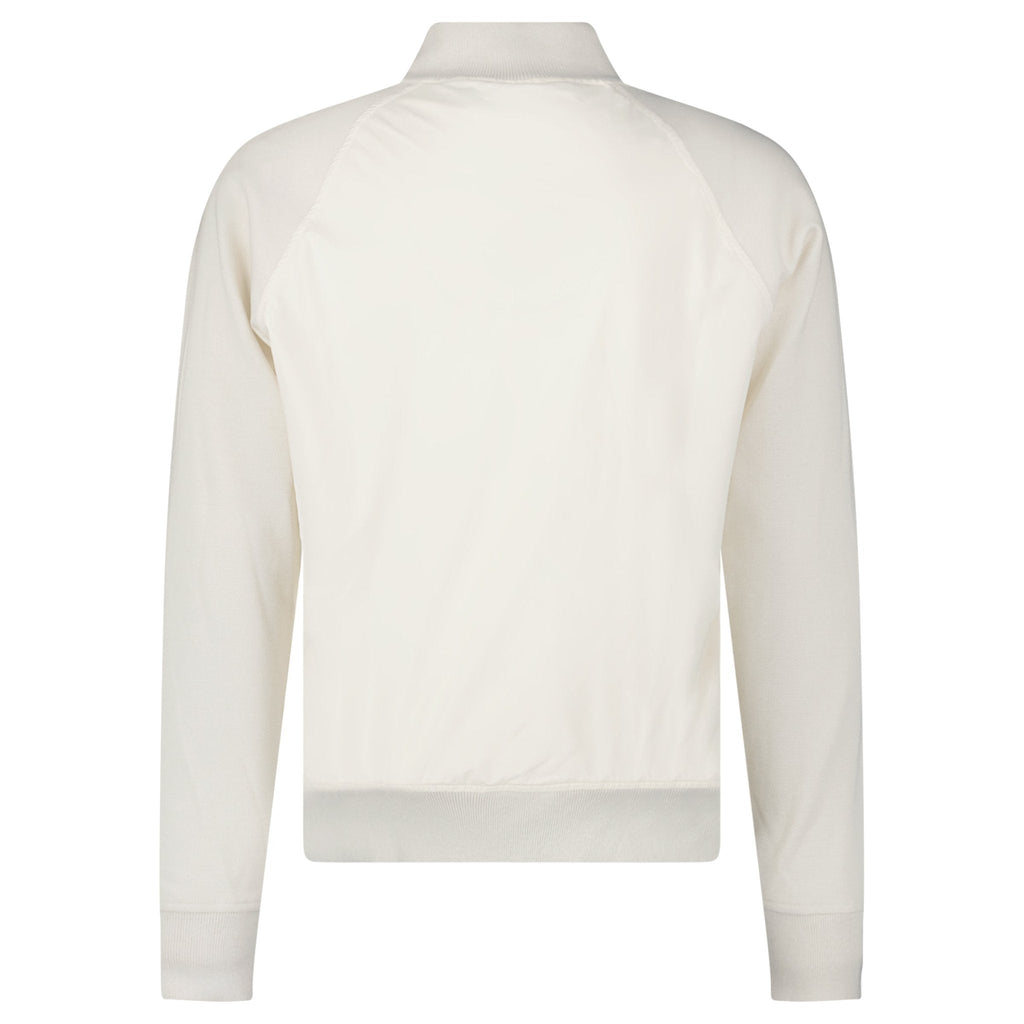Gran Sasso Full Zip Cotton/ Nylon Jacket in Cream