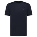 Hugo Boss Blue Logo-Stamp T-Shirt in Navy
