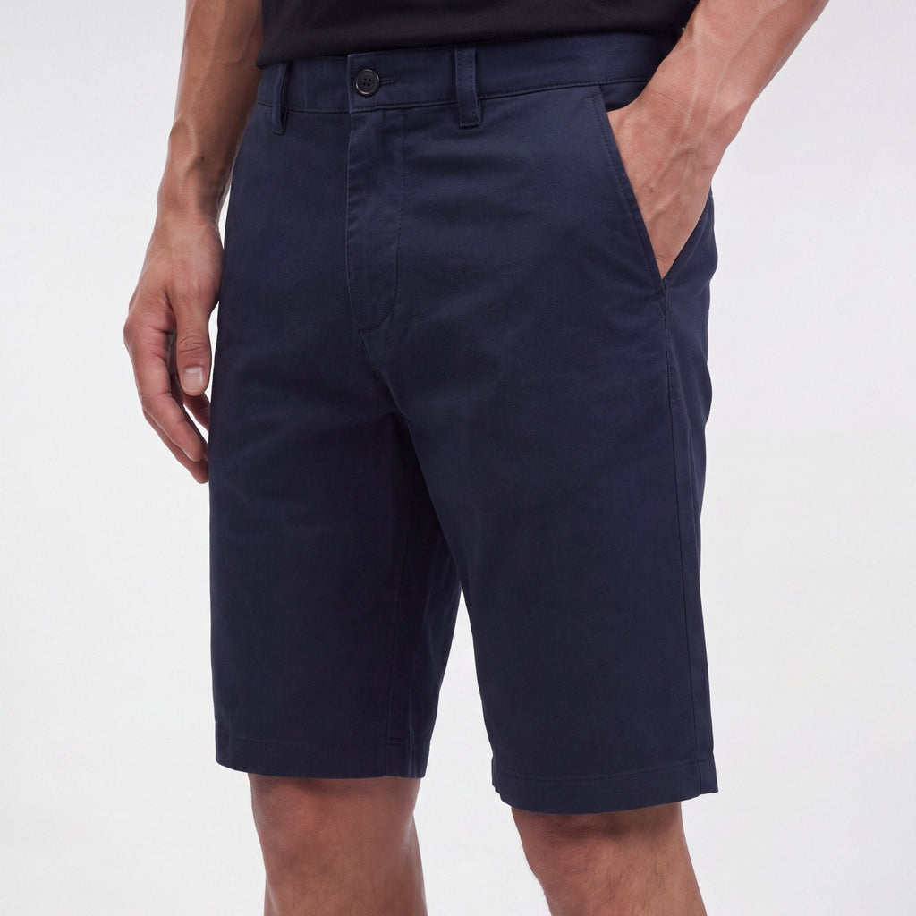 Hugo Boss Chino Straight Fit Shorts in Dark Blue