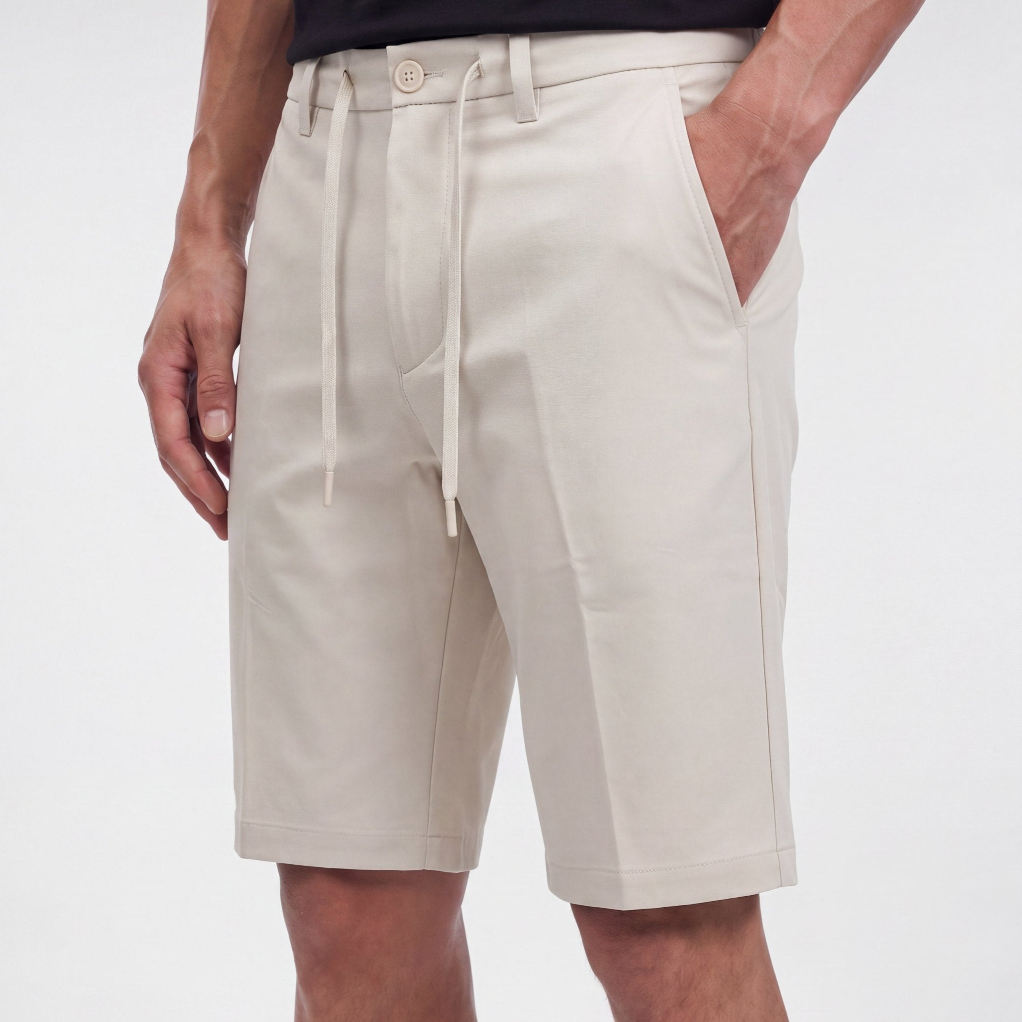 Hugo Boss Commuter 10.5 Shorts in Light Beige