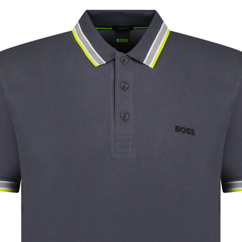 Boss Paddy Polo Shirt Dark Grey