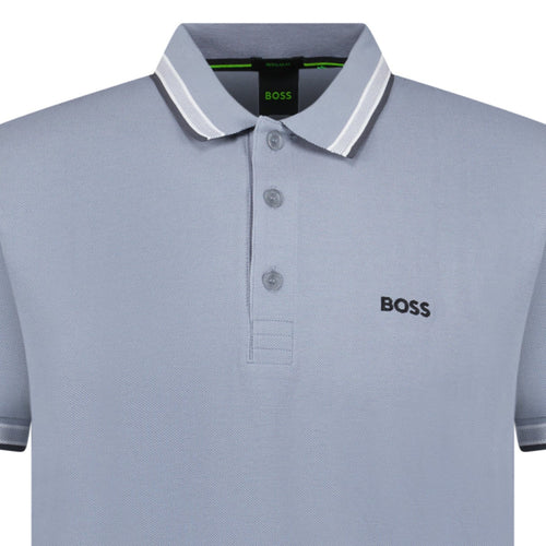 Boss Paddy Polo Shirt Grey