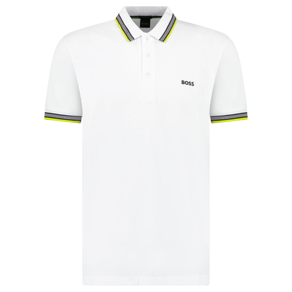 Boss Paddy Polo Shirt White