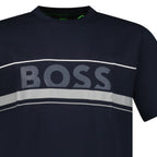 Hugo Boss Iconic Zone Logo T-Shirt in Navy
