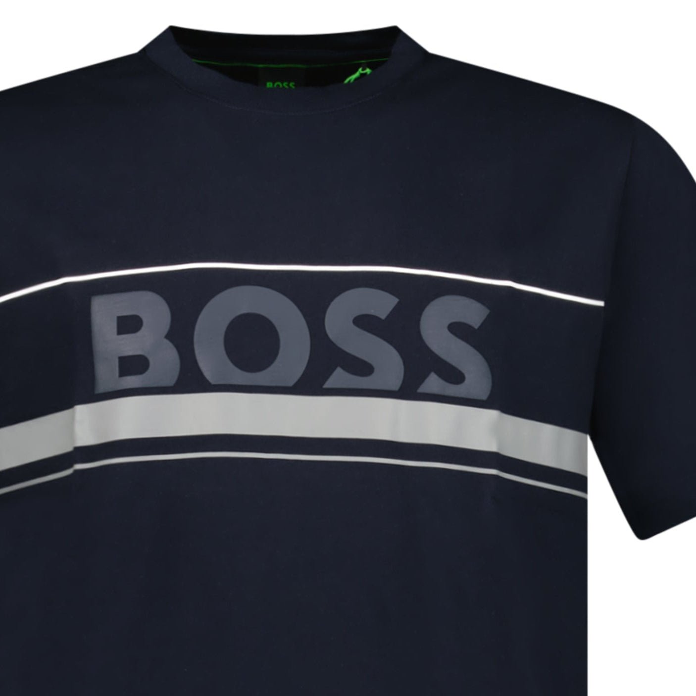 Hugo Boss Iconic Zone Logo T-Shirt in Navy