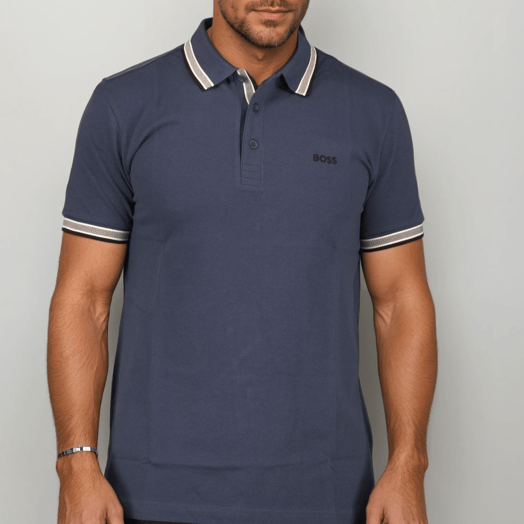 Boss Paddy Polo Shirt Blue