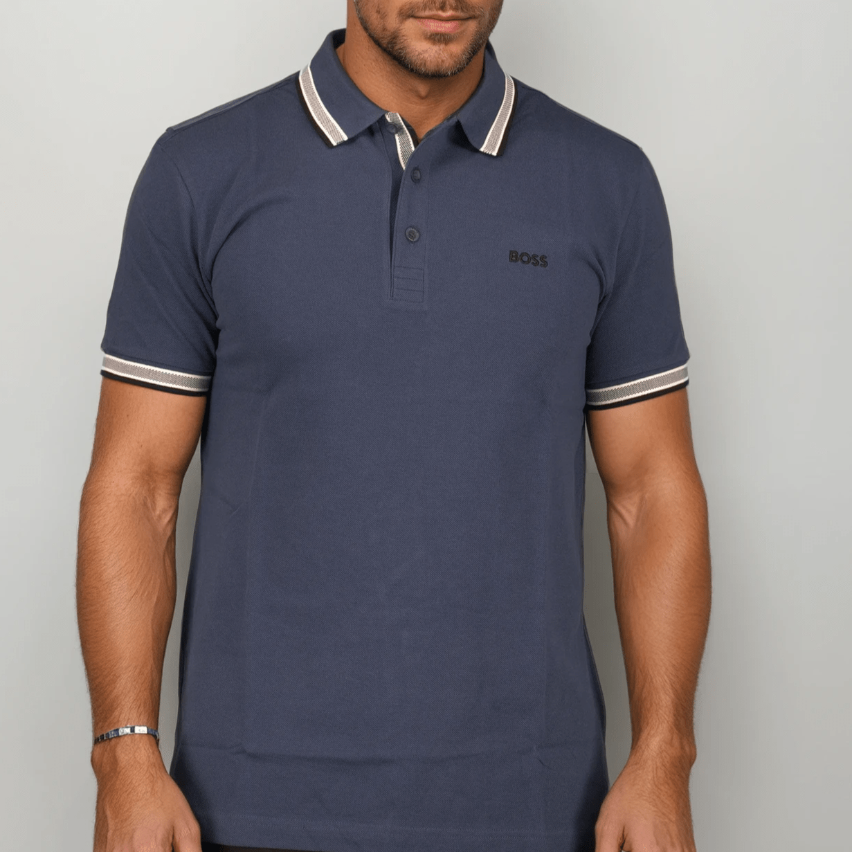 Boss Paddy Polo Shirt Blue