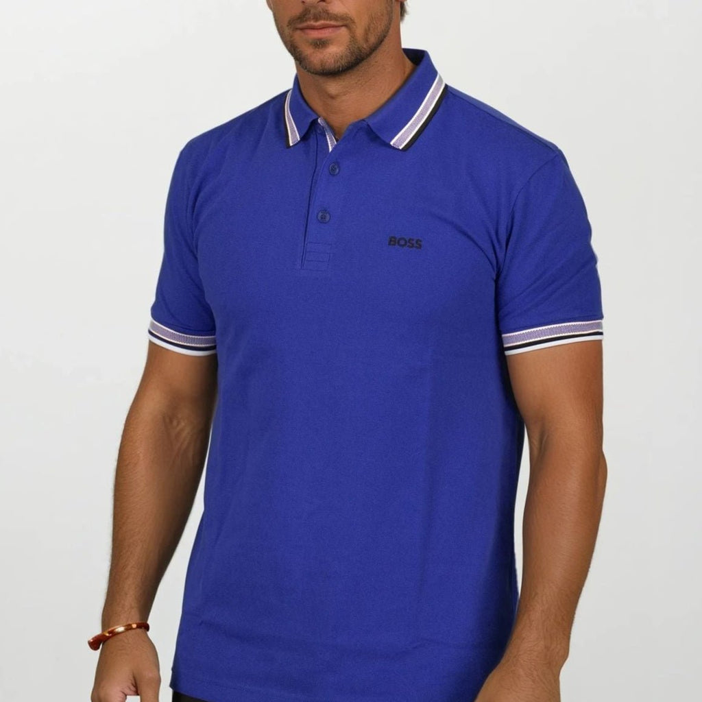 Boss Paddy Polo Shirt Blue