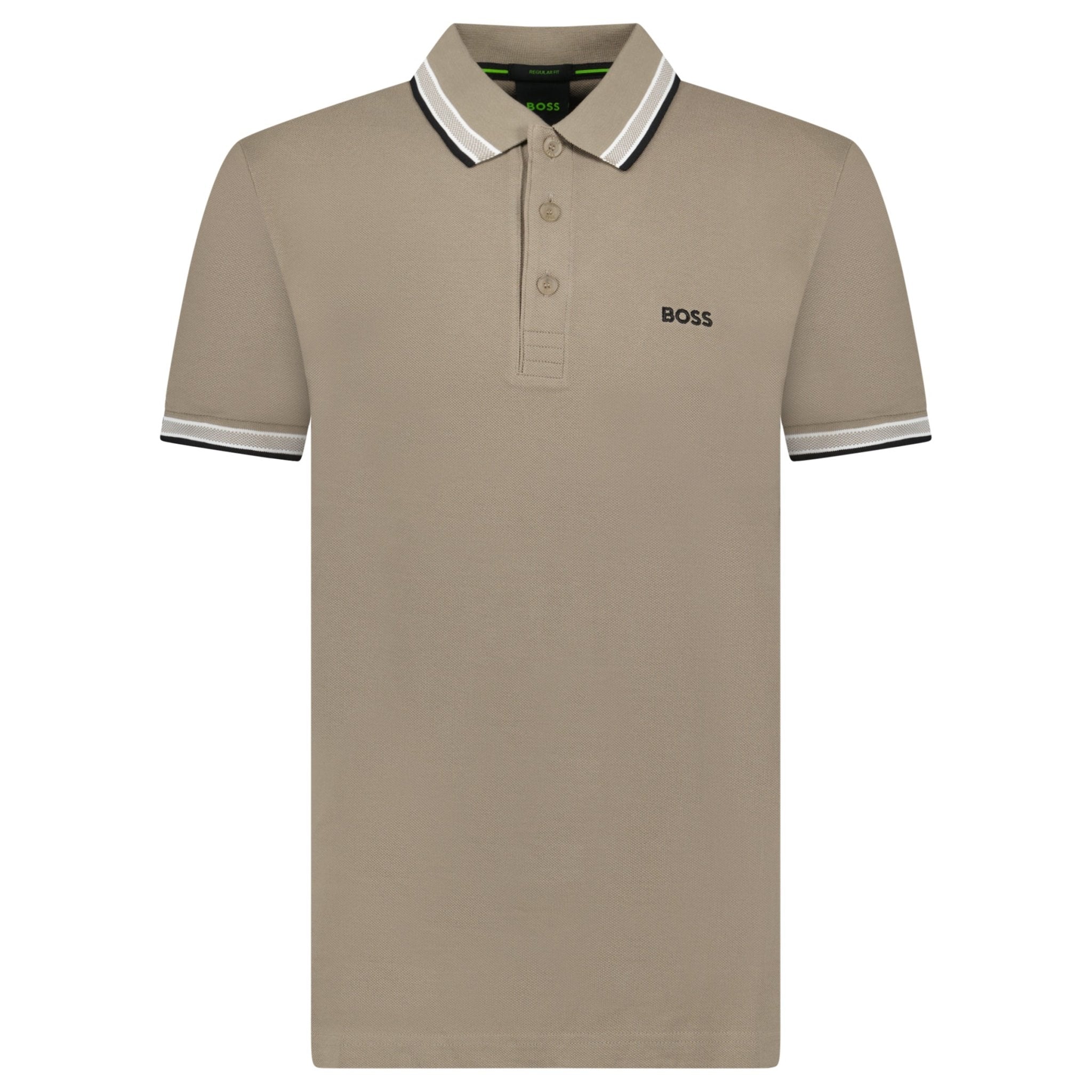 Boss Paddy Polo Shirt Brown