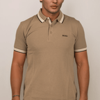 Boss Paddy Polo Shirt Brown