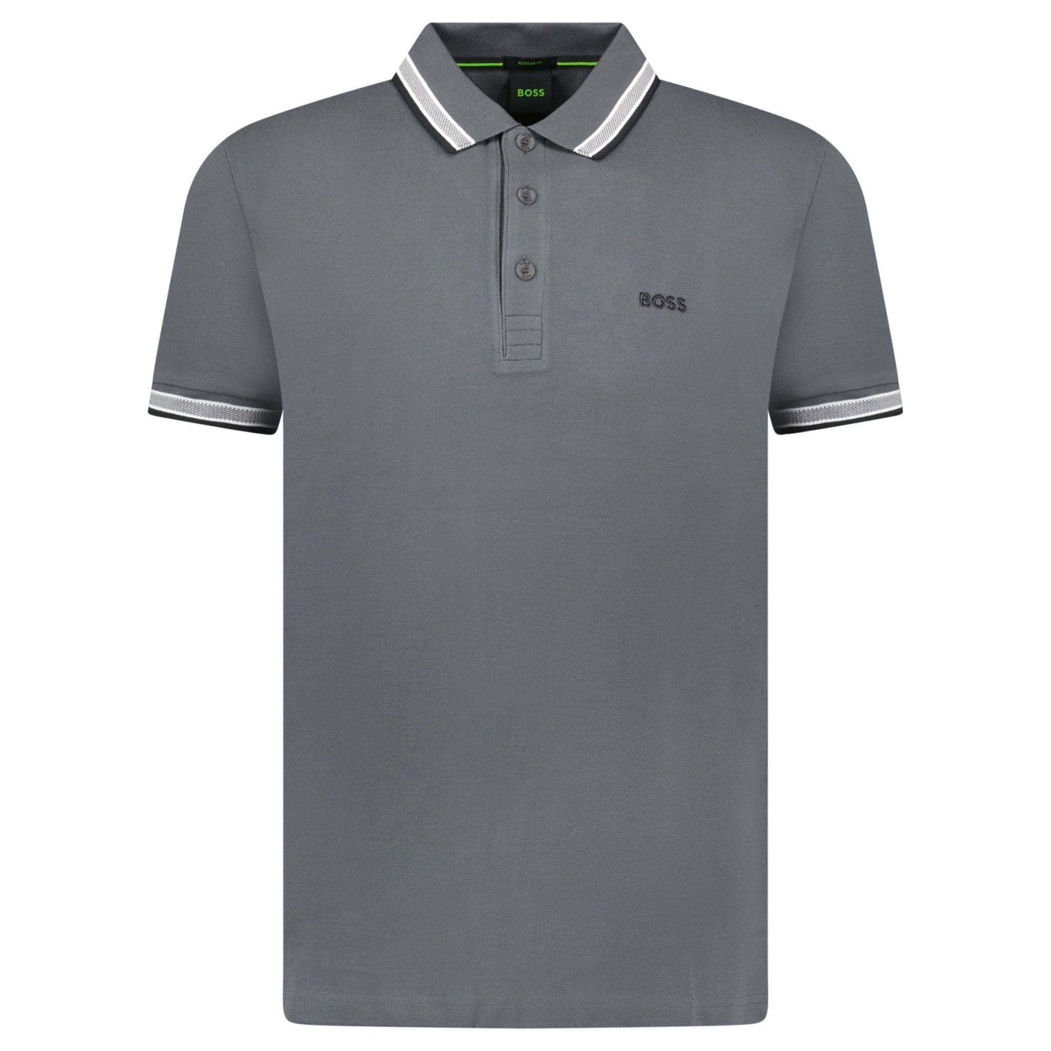Boss Paddy Polo Shirt Dark Grey