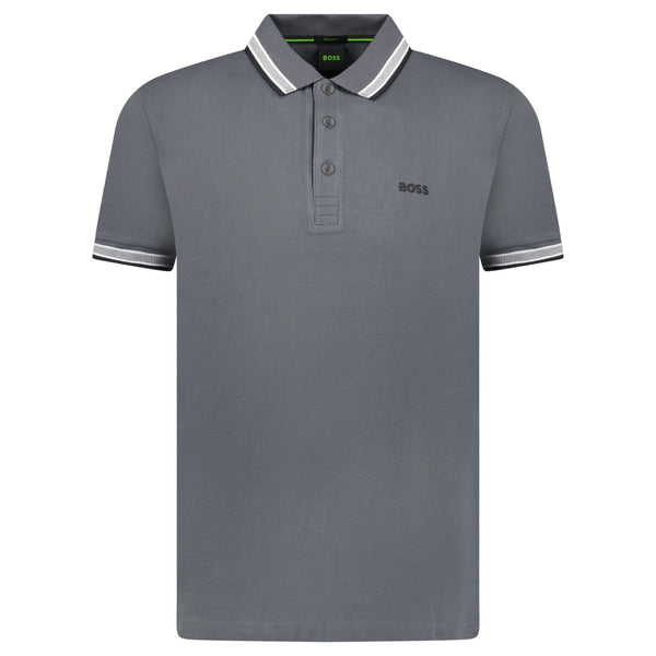 Boss Paddy Polo Shirt Dark Grey