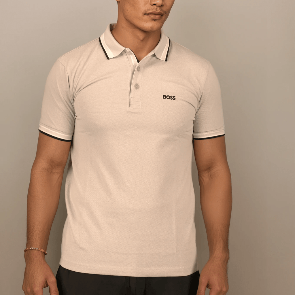 Boss Paddy Polo Shirt Light Grey