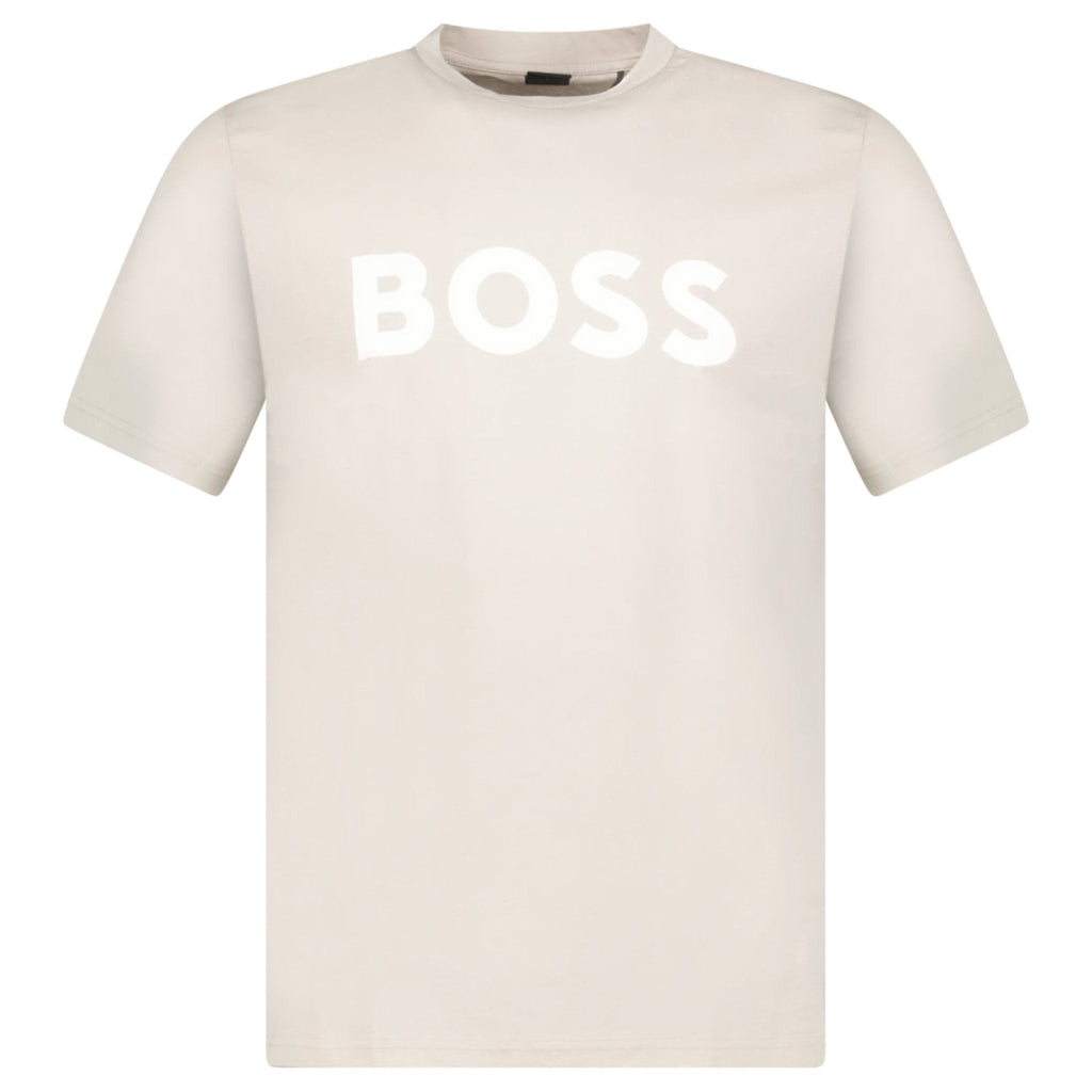 Hugo Boss Thinking 1 Logo T-Shirt in Light Grey