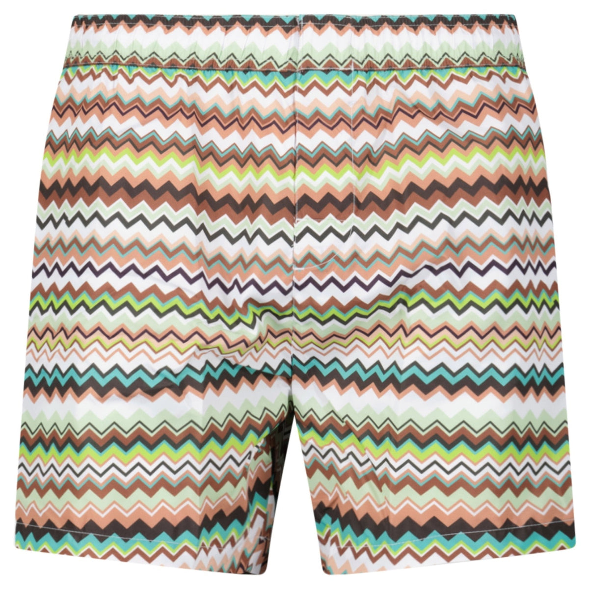 Missoni Zig Zag Swim Shorts Multi Green And Brown