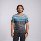 Missoni Space Dye Short Sleeve Stripe T-Shirt Dark Grey