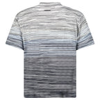 Missoni Space-Dyed Slub Cotton T-Shirt in Light Blue