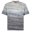 Missoni Space-Dyed Slub Cotton T-Shirt in Light Blue