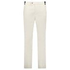 Moncler Chino Logo Trousers White