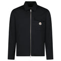 Moncler Cotton Blend Gabardine Shirt Jacket in Black