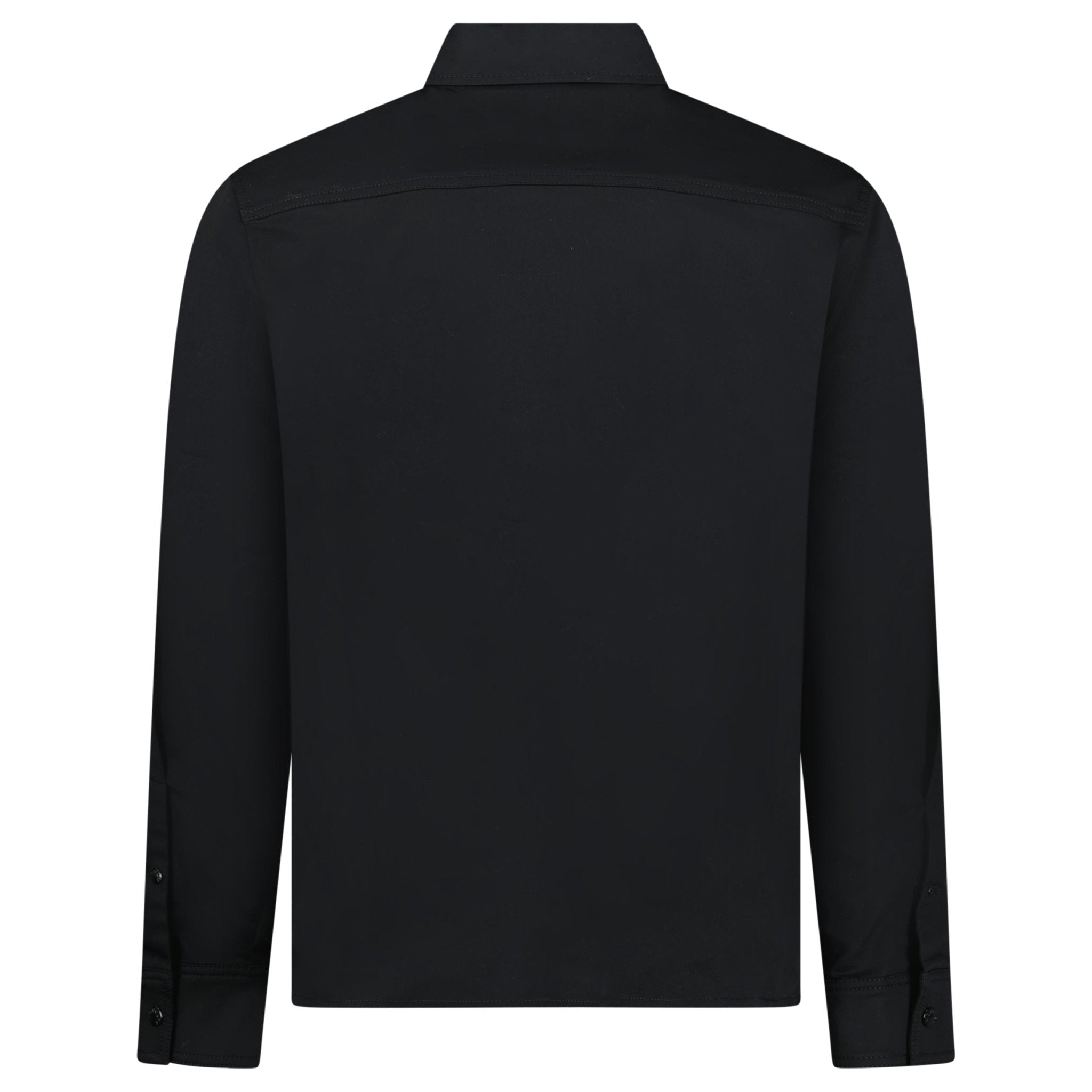 Moncler Cotton Blend Gabardine Shirt Jacket in Black